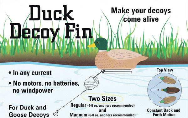 Duck & Goose Decoy Fins | Duck 3 pack